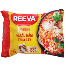 Reeva 매콤새콤 버섯 전골 인스턴트 누들 85G 패키지