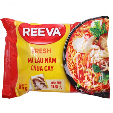 Reeva 매콤새콤 버섯 전골 인스턴트 누들 85G 패키지