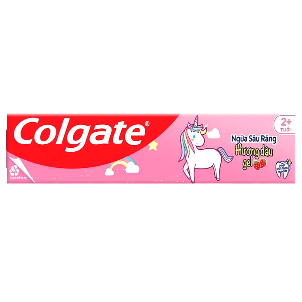 콜게이트 어린이용 치약 유니콘 딸기맛 40g